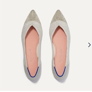 NIB Rothy’s The Point in Diamond Metallic